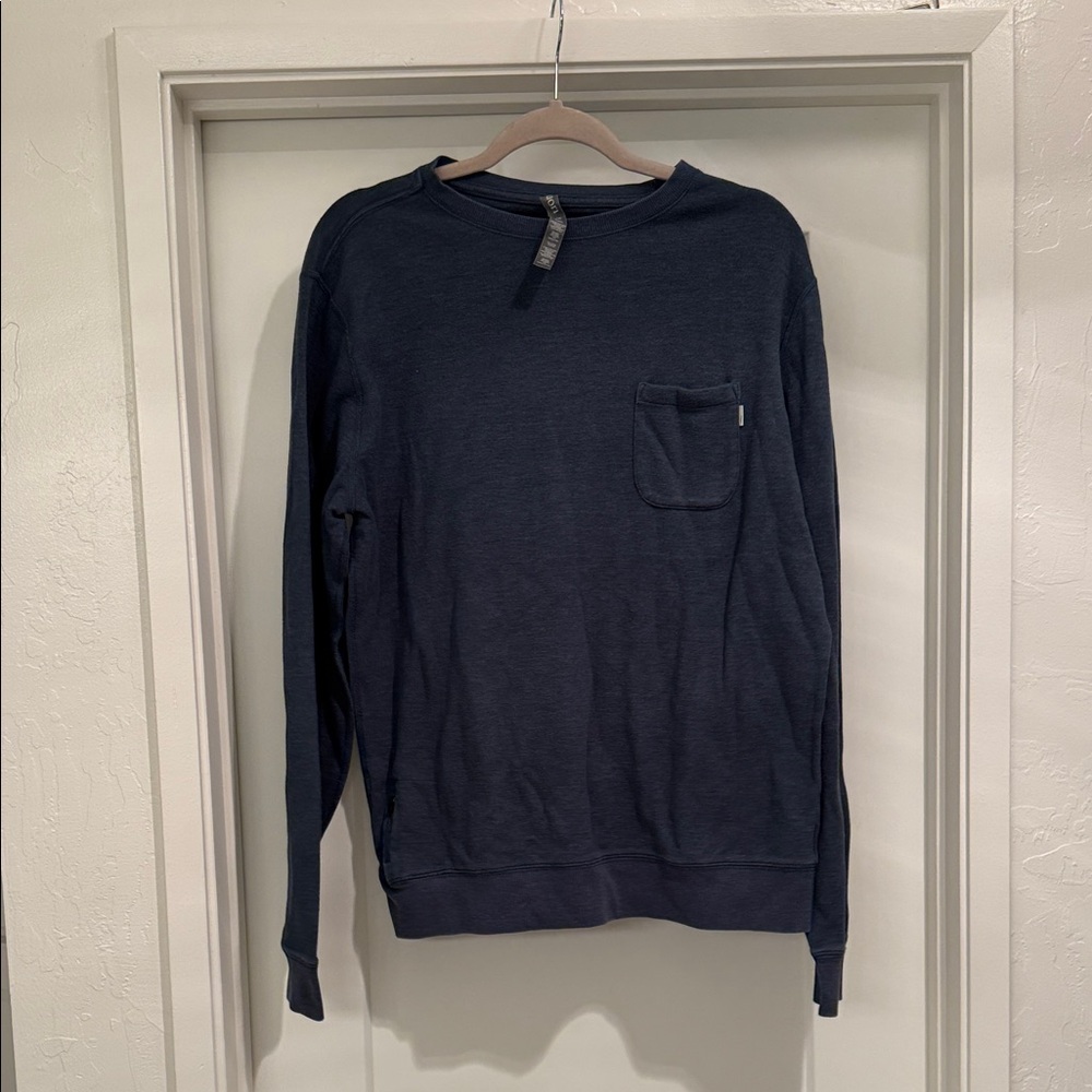 Navy Blue Crewneck Vuori Sweatshirt